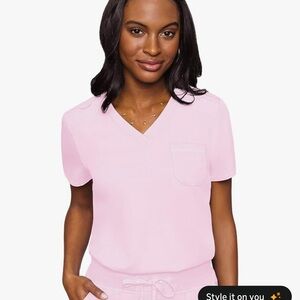 Med Couture Light Pink Scrub Set